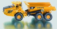 Siku Volvo bouwvoertuig dumpertruck 1:87 geel met kiepbak