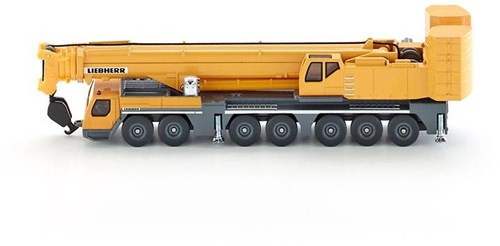 Siku grue mobile Liebherr - camion grue 1:87 jaune avec parties mobiles-3