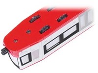 Siku tram speelgoed rood-wit schaalmodel 1:87 met details-2