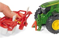 Siku John Deere 6210R tractor - speelgoed boerderijvoertuig 1:32 met metalen details-3