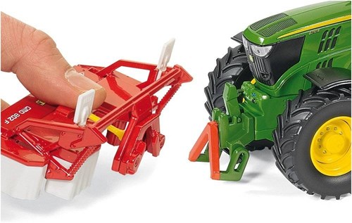 Siku John Deere 6210R tractor - speelgoed boerderijvoertuig 1:32 met metalen details-3