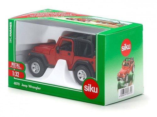 Siku Jeep Wrangler voiture jouet 1:32 rouge avec parties mobiles-2