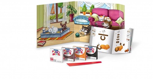 Fimo pâte à modeler animaux domestiques - set créatif pour enfants-2