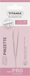 Titania pince à épiler 8cm biseautée - pince de précision pour soin de la peau