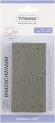 Titania puimsteen verzorgingsaccessoire 10x5x2.5cm voor gladde huid