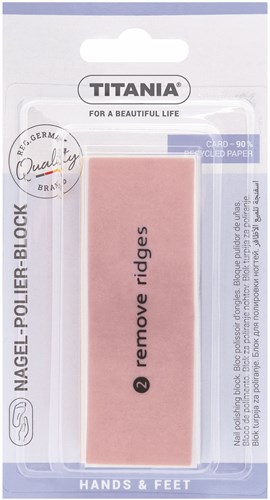 Titania bloc lime à ongles 4 faces pour ongles brillants 9x3x3,5cm