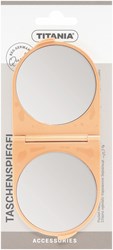 Titania miroir de maquillage - Miroir de poche pliable 14x6cm blanc