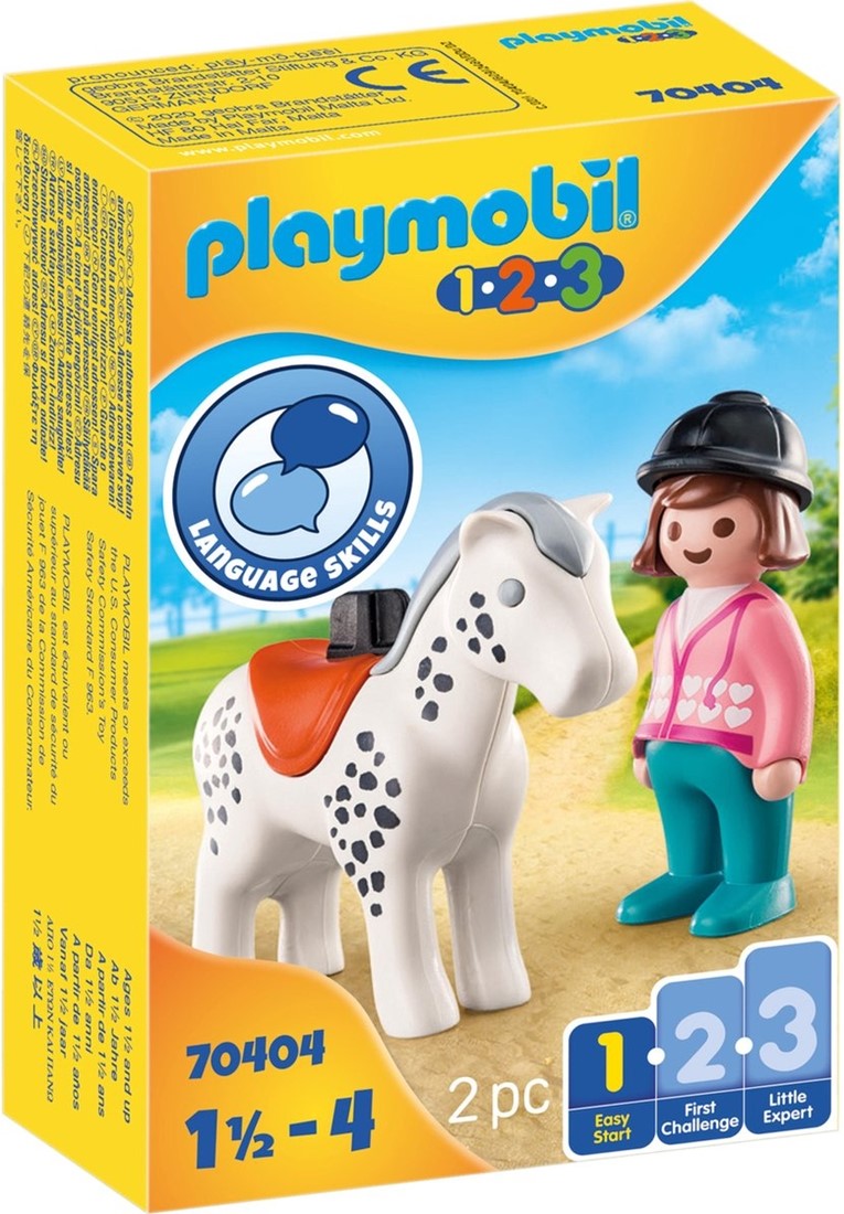 Playmobil Cavalière avec cheval - 70404