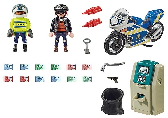Playmobil 70572 Policier avec moto et voleur