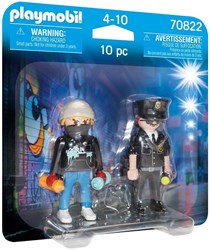 Playmobil DuoPacks DuoPack politieagent en graffiti spuiter - 70822