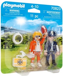 Playmobil DuoPack spoedarts en politieagente - 70823