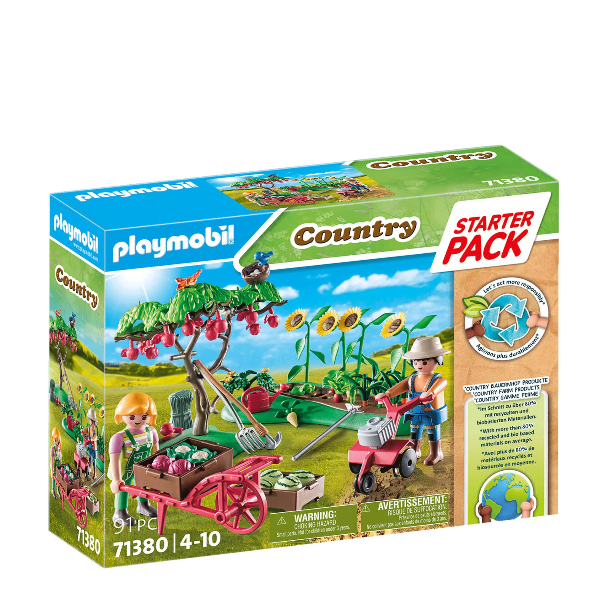 Playmobil jouet ferme Starter Pack potager - durable et éducatif