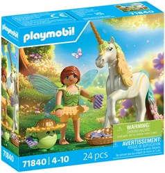 Playmobil Princess Magic eenhoorn speelgoed regenboogbloem met fee