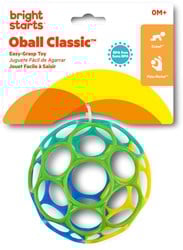 Oball Klassiek Blauw/Groen/Geel - 10 cm