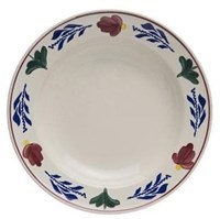 Boerenbont diep bord set - 24 cm - 6 stuks - servies klassiek design