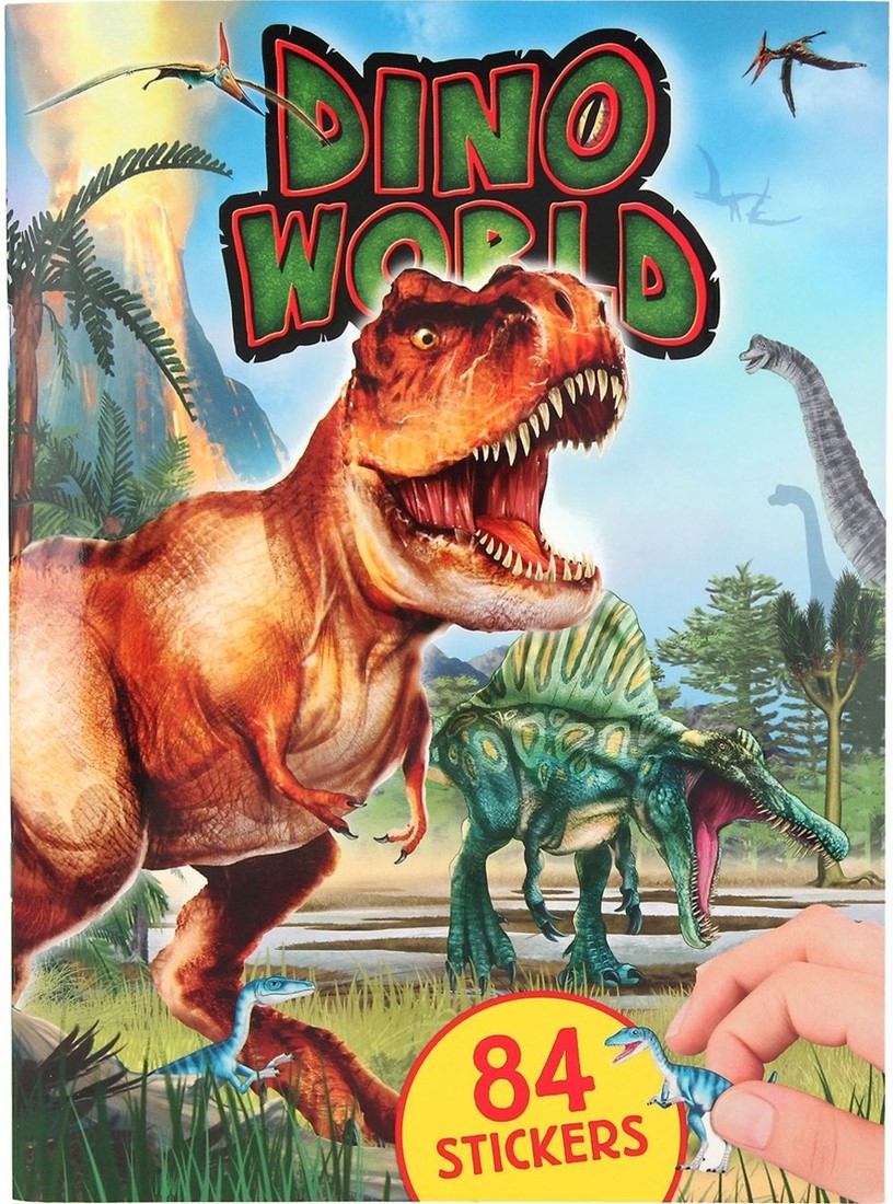Depesche Dino World livre d'autocollants avec autocollants bouffants
