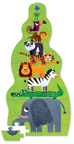 Crocodile Creek Puzzle Baril - 30 pièces - Jungle-2