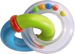 Haba rammelaar Ring Duo baby speelgoed kleurrijk en veilig