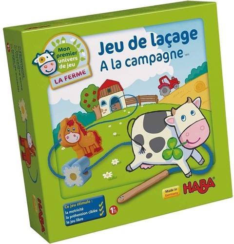 HABA Rijgspel Op de boerderij - 1,5 jaar+