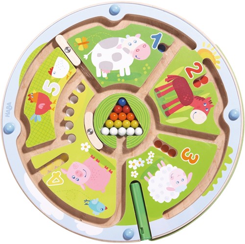 HABA Jeu magnétique Labyrinthe de chiffres