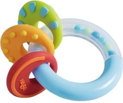 Haba rammelaar baby speelgoed Noppi grijpspeeltje multi kleuren