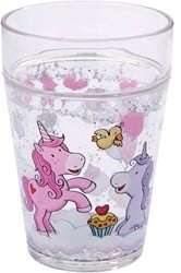 Haba glitterbeker eenhoorn beker voor kinderen met glitters 250ml