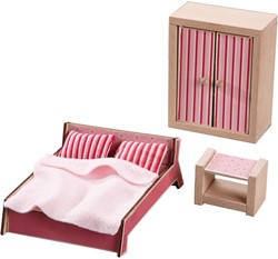 HABA Little Friends - Poppenhuismeubels Slaapkamer voor volwassenen