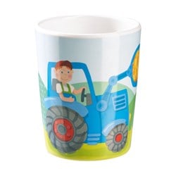 Haba beker - tractor melamine beker voor kinderen - vaatwasbestendig