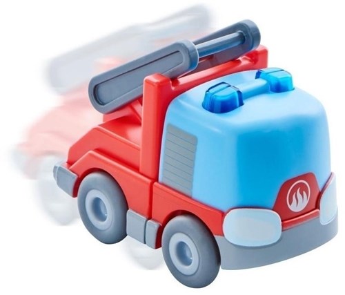 HABA Kullerbü Toboggan - Camion pompier à échelle-3