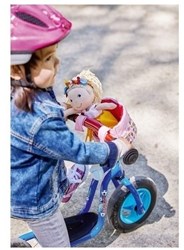 Haba Siège de vélo pour poupée prairie fleurie - Accessoire vélo pour poupées
