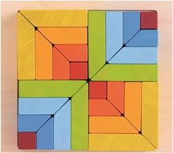Haba bouwstenen - creatieve houten blokkenset Kleurenplezier 3D speelgoed
