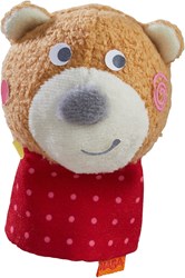 Haba marionnette à doigt ours en peluche Ben - jouet interactif pour enfants