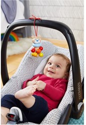 Haba hangfiguur beer houten baby speelgoed multicolor 11 cm buggy