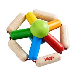Haba rammelaar kleurenrad houten baby speelgoed motoriek