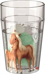 Haba glitterbeker paarden - drinkbeker voor kinderen met glitters en paardenmotief