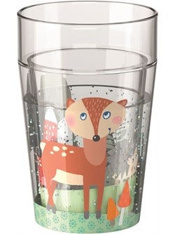 Haba glitterbeker bosdieren - drinkbeker met dieren en glitters