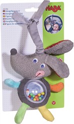 Haba hangfiguur hond - baby wagenspanner grijs katoen polyester