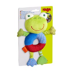 Haba rammelaar baby Kikker Koen kleurrijk speelgoed