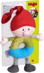 Haba rammelaar Kasper Karel baby speelgoed kleurrijk houten grijpring