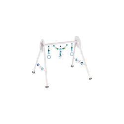 Heimess babygym houten speelgoed olifant blauw wit verstelbaar
