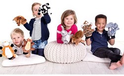 Beleduc marionnette mouton peluche jouet pour enfants jeu de rôle