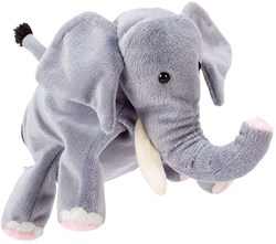 Beleduc handpop olifant deluxe - pluche handpop voor kinderen