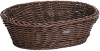 Westmark Saleen mand ovaal 26x19x8cm - bruin opbergmand kunststof