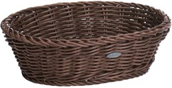 Westmark Saleen mand ovaal 26x19x8cm - bruin opbergmand kunststof