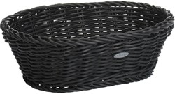 Westmark broodmand ovaal kunststof 26x19x8cm zwart modern design