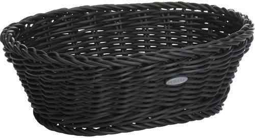 Westmark panier à pain ovale plastique 26x19x8cm noir design moderne