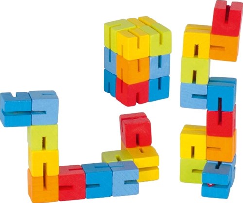 Goki houten puzzel kubus - educatief speelgoed voor kinderen
