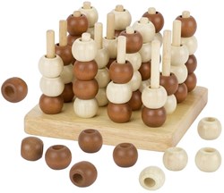 Goki houten strategiespel Tic Tac Toe 3D - educatief speelgoed