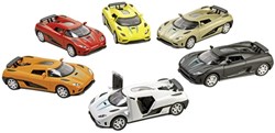 Goki sportwagen Momentum met licht en geluid - metalen speelgoedauto 14 cm