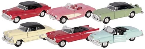 Goki oldtimer speelgoedauto's metaal 1:34 collectie multicolor